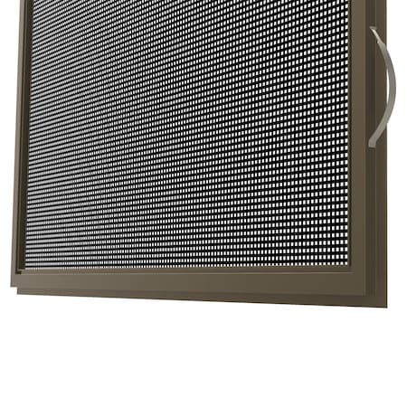 Ritescreen 29 in W x 27 in H Casement Window Screen, CA2, CharcoalFiberglass Mesh, Bronze CA2-B42-MSFG-L00-H27-W29